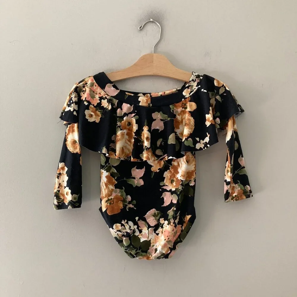 $17 ADD ON Liza James floral off shoulder bodysuit Janie and Jack Zara Baby Gap